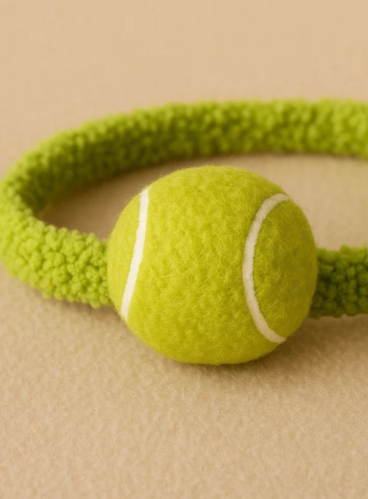 Cute Tennis Ball Plush Baby Headband – Sporty Court Style